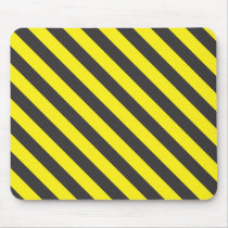 seamless black and yellow diagonals mouse pads