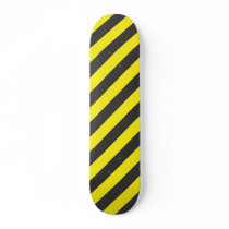 seamless black and yellow diagonals skate deck