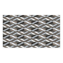 Seamless Diamond Shaped Chrome Plated Metal Business Cards
