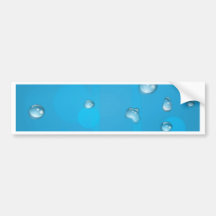 Seamless tiling water drops on glass background bumper stickers