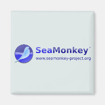 SeaMonkey Project - Horizontal Logo Refrigerator Magnet