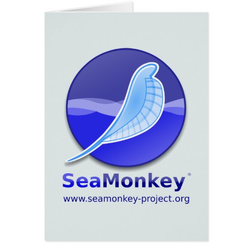 SeaMonkey Project - Vertical Logo Greeting Card