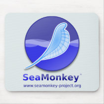 SeaMonkey Project - Vertical Logo Mouse Pad
