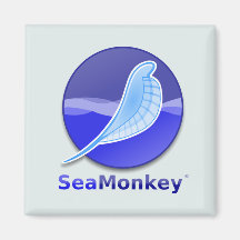 SeaMonkey Text Logo Magnet