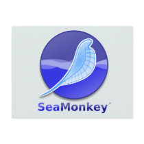 SeaMonkey Text Logo Postcards
