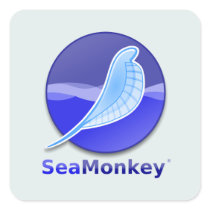 SeaMonkey Text Logo Stickers