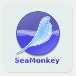 SeaMonkey Text Logo Stickers