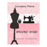 Seamstress Stylist Appointment Reminder Post Card