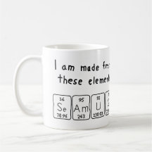 Seamus periodic table name mug
