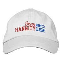 Sean Hannity For President 2012 Embroidered Baseball Cap