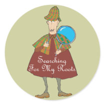 Searching For My Roots Round Stickers