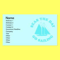 Seas The Day Go Sailing business cards