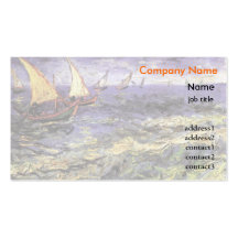 Seascape at Saintes-Maries by Vincent van Gogh Business Card