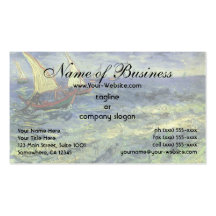 Seascape at Saintes-Maries by Vincent van Gogh Business Card
