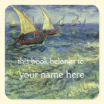 Seascape at Saintes-Maries; Van Gogh Bookplate stickers