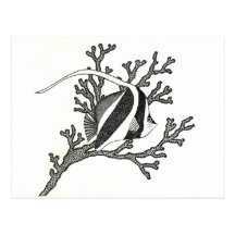 Seascape in-dots, Postcard