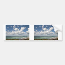 Seascape of the french Atlantic coast Bumper Sticker