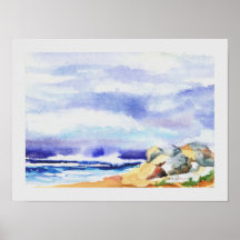 Seascape painting print