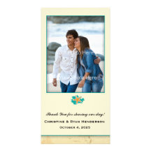 Seashell Beach Personalized Photo Card