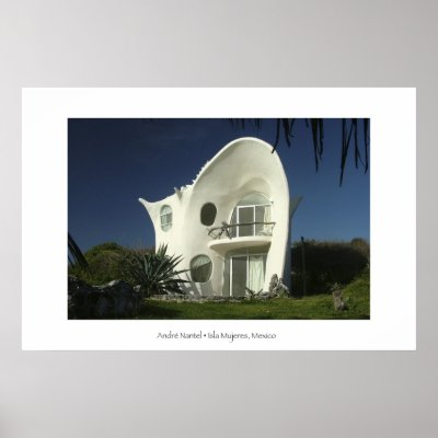 Seashell House Poster by DigitalApoptosis