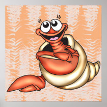 Seashell Sea Creature Print