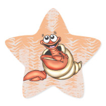 Seashell Sea Creature Star Sticker