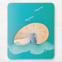 Seashells by the Seashore Mouse Pads