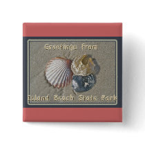 Seashells Greetings From IBSP Seaside Park NJ Pinback Button