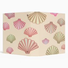 Seashells In The Sand Vinyl Binders