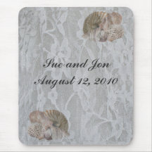 SeaShells & Lace Mousepad