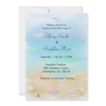 Seashells on the Beach  Wedding Invitations