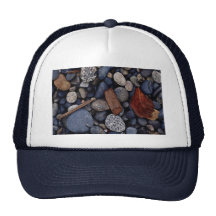 Seashore beach stones hats