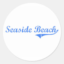 Seaside Beach California Classic Design Sticker