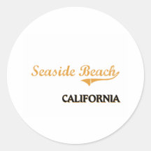 Seaside Beach California Classic Sticker