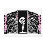 Seaside Deco in Black and Pink Postcards
