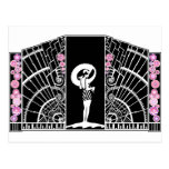 Seaside Deco in Black and Pink Postcards
