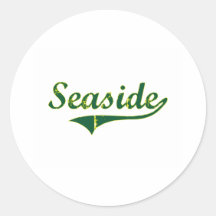 Seaside Oregon City Classic Round Sticker