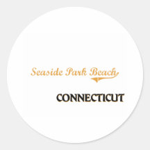Seaside Park Beach Connecticut Classic Sticker