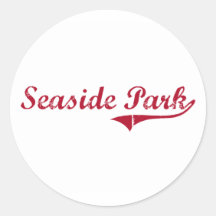 Seaside Park New Jersey Classic Design Sticker