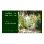 Seaside Path- Emerald Green Business Card Template