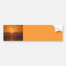 Seaside Sunset Reflection Bumper Stickers