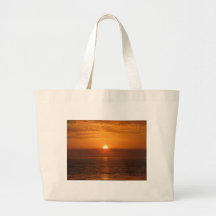 Seaside Sunset Reflection Canvas Bag