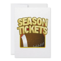 Season Tickets Custom Invitations