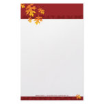 SEASONAL NOTEPAPER :: mache leaves 1 stationery