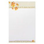 SEASONAL NOTEPAPER :: mache leaves 3 stationery