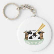 Seasoned Moo Moo Dumplings Keychain