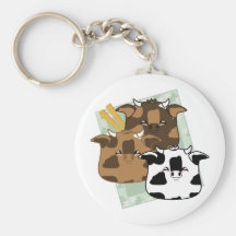 Seasoned Moo Moo Dumplings Platter Keychain