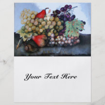 SEASON'S FRUITS 1 - GRAPES AND PEARS FULL COLOUR FLYER