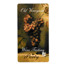 SEASON'S FRUITS -PROSPERITY brown yellow green Personalized Shipping Labels