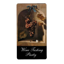 SEASON'S FRUITS -PROSPERITY brown yellow green Personalized Shipping Label